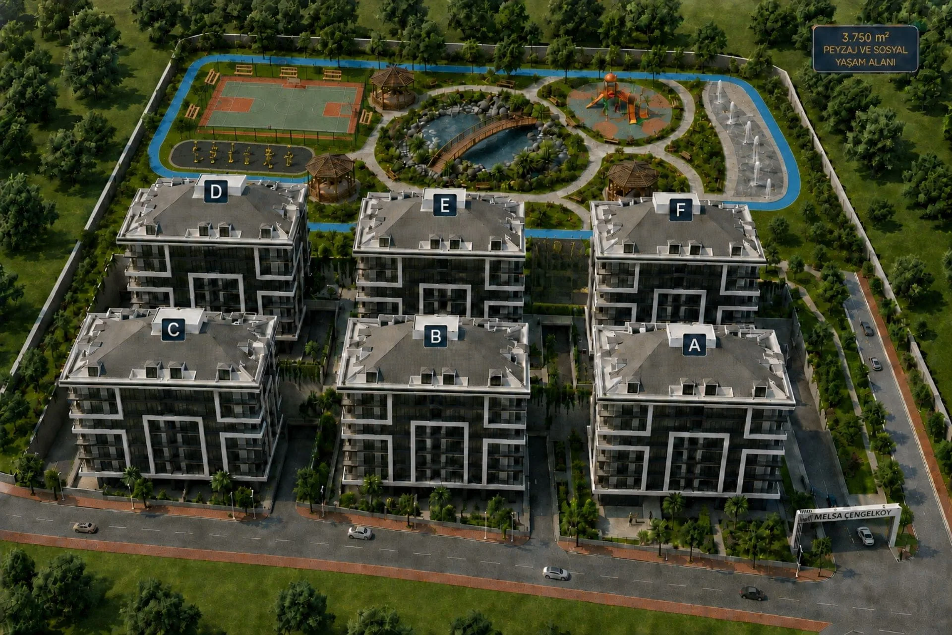 Melsa Çengelköy, yaklaşık 3.750 m² yeşil alanı ile bu beklentiye güçlü bir karşılık veriyor. 